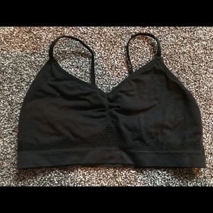 Black and White sports bra